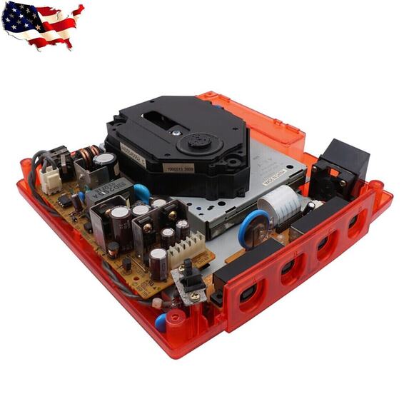 SEGA DREAMCAST DC Red Clear Replacement Console Shell - Picture 5 of 5